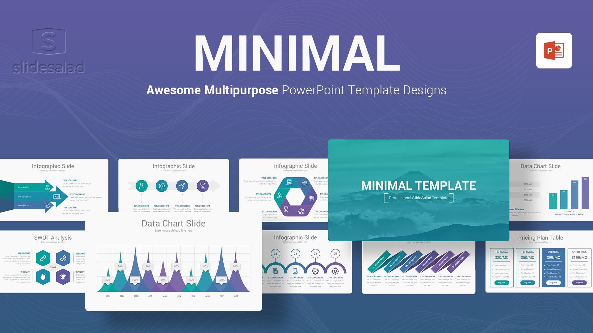 Professional Minimal PowerPoint Presentation Template Design