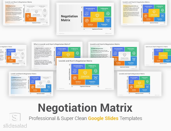 Negotiation Matrix Google Slides Templates