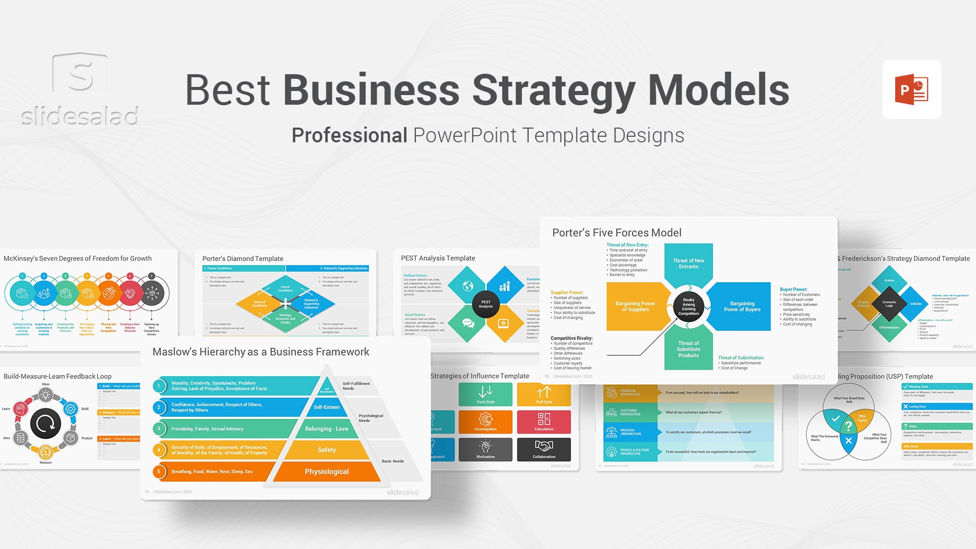 Best Business Strategy Models and Practices PowerPoint Templates
