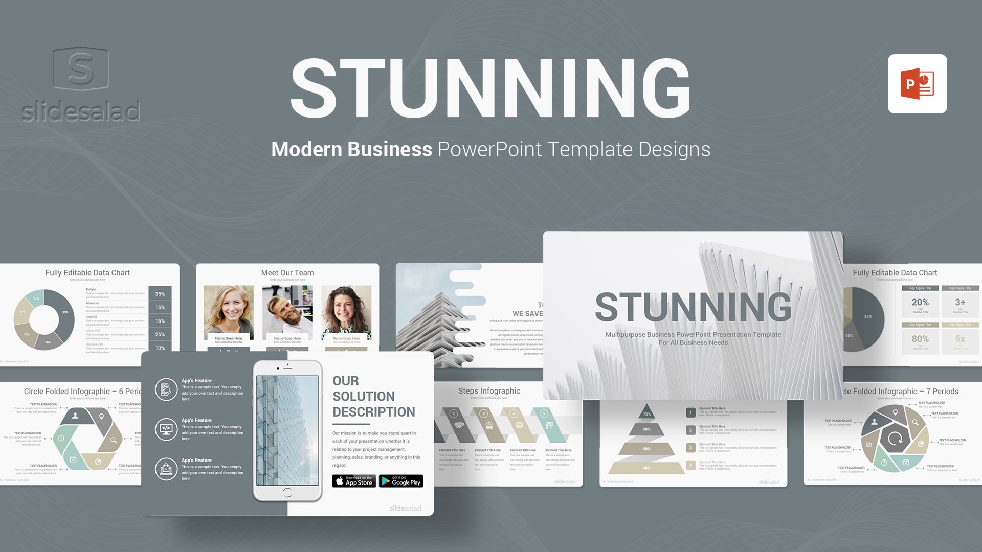 Stunning PowerPoint Template Multipurpose Designs - Eye-Catching Designs for Multipurpose Presentations