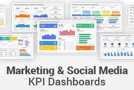 Marketing Social Media KPI Dashboards PowerPoint Templates Designs
