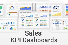 Sales KPI Dashboards PowerPoint Templates Designs