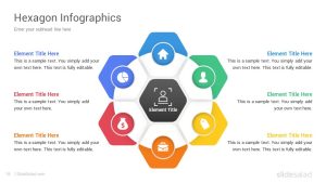 Hexagon Infographics PowerPoint Template Designs - SlideSalad