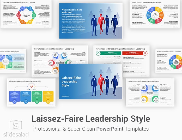 Laissez-Faire Leadership Style PowerPoint Template - SlideSalad